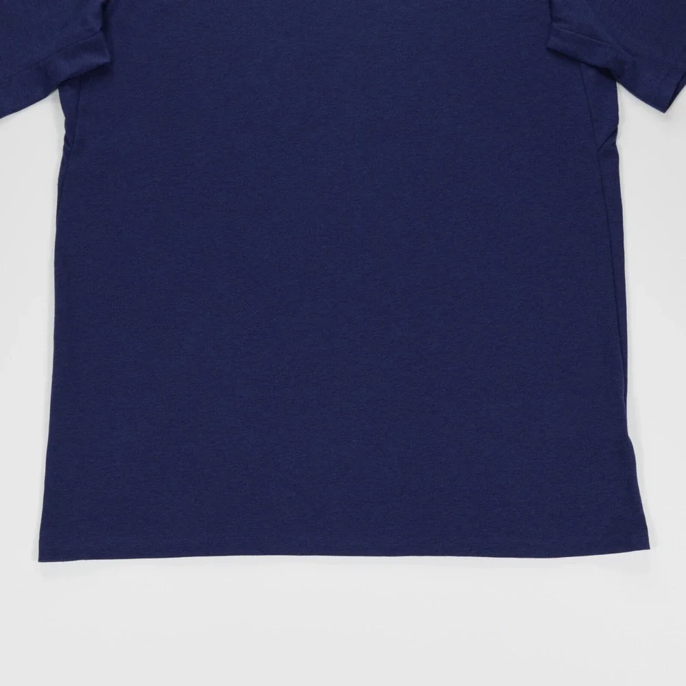 Adidas Men's Crew Neck Short Sleeve Feel Ready Training Tee Dark‎ Blue Size M - Picture 3 of 8